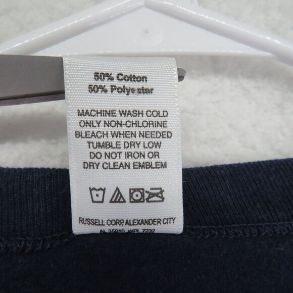 Georgia Tech T Shirt Womens Size Small Tennis Russell Blue Gold Short‎ Sleeve - Picture 4 of 7